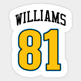 Williams - Chargers Sticker